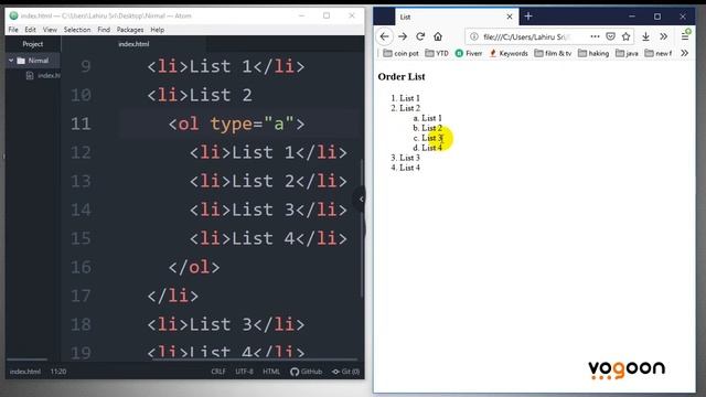 Web Design & Development Sinhala Course Lesson 12 | HTML List смотреть онлайн