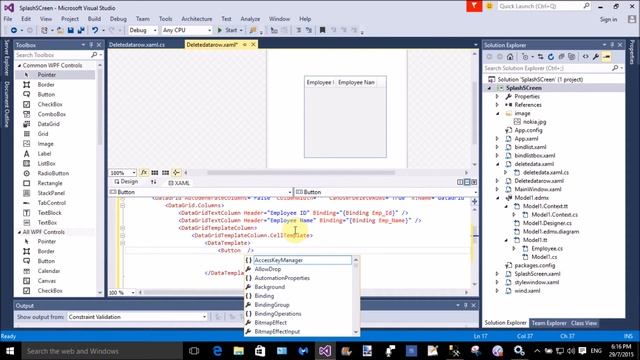 Delete row from dataGrid using Entity framework in WPF смотреть онлайн