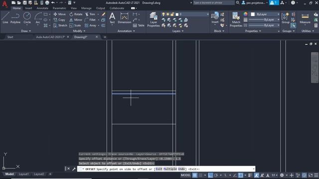 AutoCAD 2021 - Aula 05/15 - Desenhando o modelo na prática смотреть онлайн