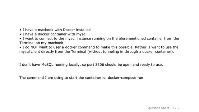 MySQL : Connect to Docker MySQL container from localhost? смотреть онлайн