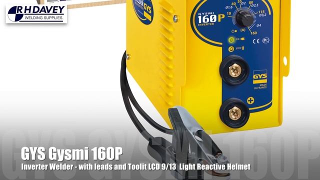 GYS Gysmi 160P Inverter Welder - R H Davey Welding Supplies Ltd
