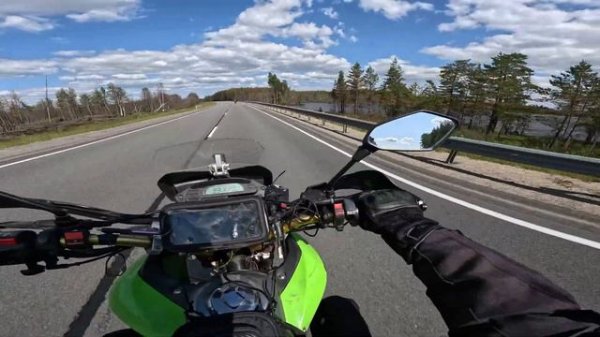 Хибины. Мотопутешествие на китайском эндуро мотоцикле с палаткой. Первая серия.