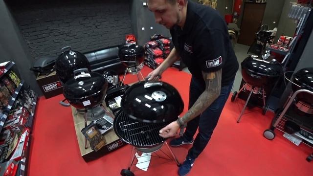 Обзор угольного гриля Weber Compact Kettle 57 см смотреть онлайн