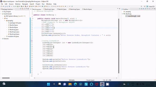How to Reverse ArrayList in Java смотреть онлайн
