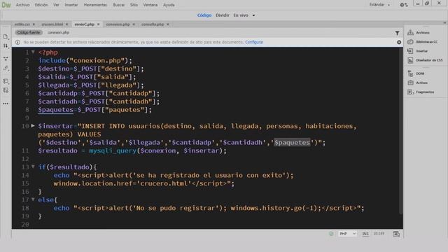 Consultas Select e Insert con PHP y MySQL смотреть онлайн