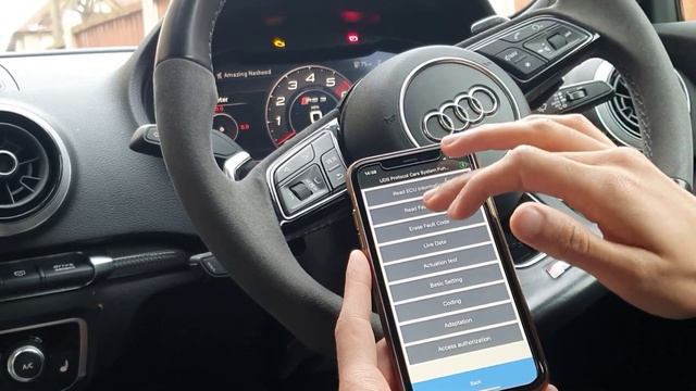 VDubDiag - Audi RS3 Fault Codes Using Mobile Phone Bluetooth OBD2 Car Diagnostic Scanner - VAG VW смотреть онлайн