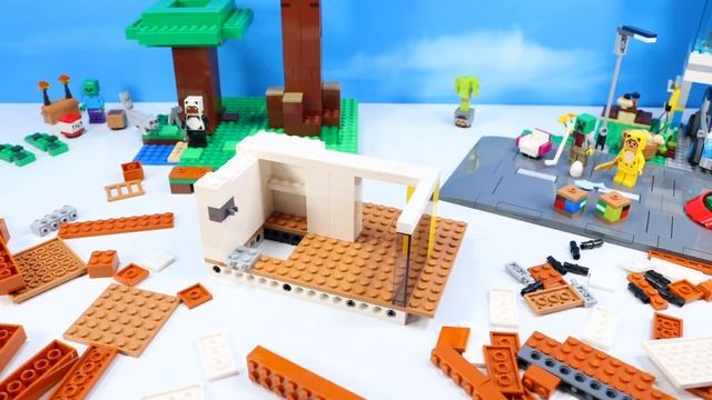 LEGO Minecraft The Modern Treehouse Speed Build with Charged Creeper смотреть онлайн