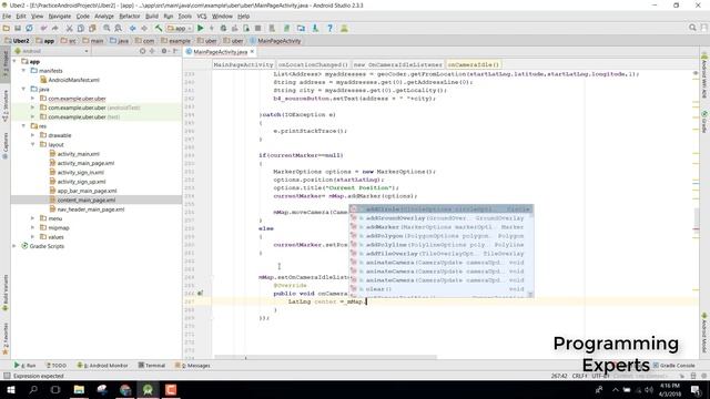 Update marker in OnCameraIdleListener Google Maps Android Tutorial смотреть онлайн