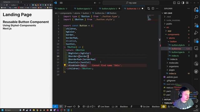 Building a Reusable Button Component with Next.js withTypeScript, and Styled Components смотреть онлайн