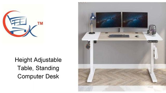 Homework Desk: Height Adjustable Table, Standing Computer Desk смотреть онлайн