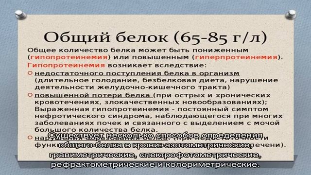 Анализ крови на общий белок смотреть онлайн