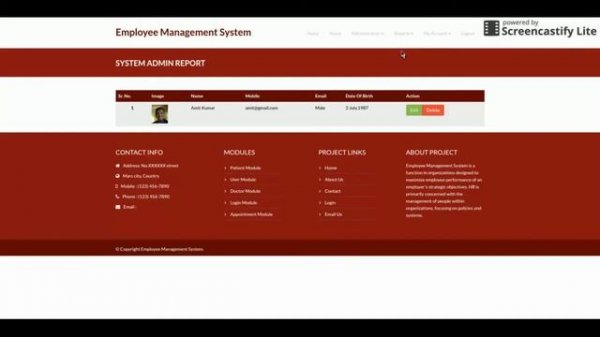 Employee Management System | Python Django Project Tutorial | Python CRUD Project