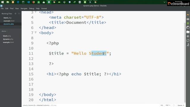 PHP For Beginners 004 - Using Dynamic Data In PHP смотреть онлайн