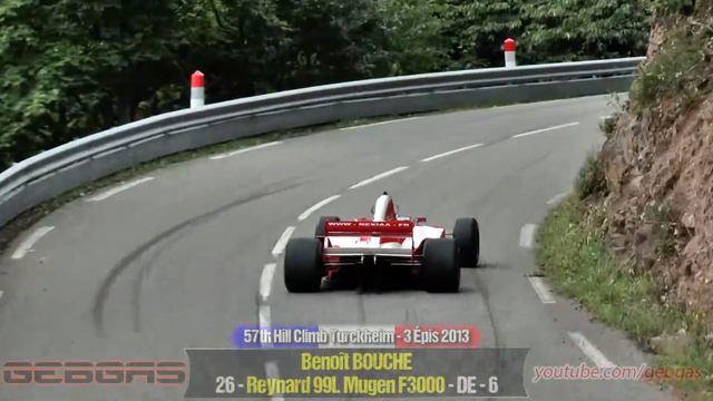 Reynard 99L Mugen V8 F3000 - Benoît BOUCHE - HILL CLIMB - 2013 - Turckheim-Trois Epis смотреть онлайн