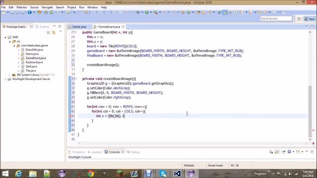 Java 2048 Intermediate Tutorial Part 5 Game Board смотреть онлайн