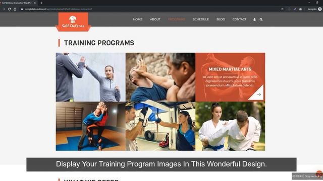 Self Defense Services WordPress Theme смотреть онлайн