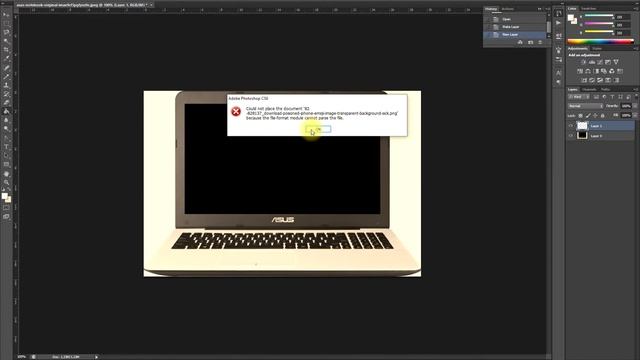 Photoshop - Could not place the document because the file format module cannot parse the file смотреть онлайн