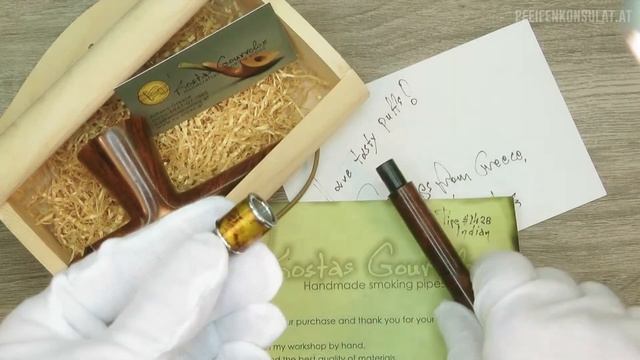 Kostas Gourvelos "Indian", smooth, Aspidia 9mm Filter Nr.6484 @ Pfeifenkonsulat смотреть онлайн
