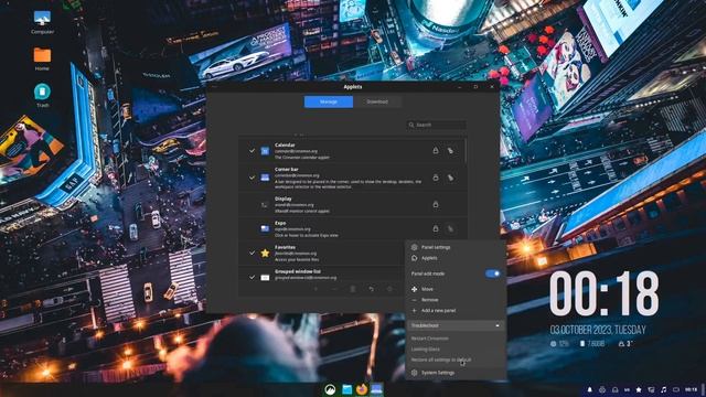 Обзор Cinnamon на ArchLinux смотреть онлайн