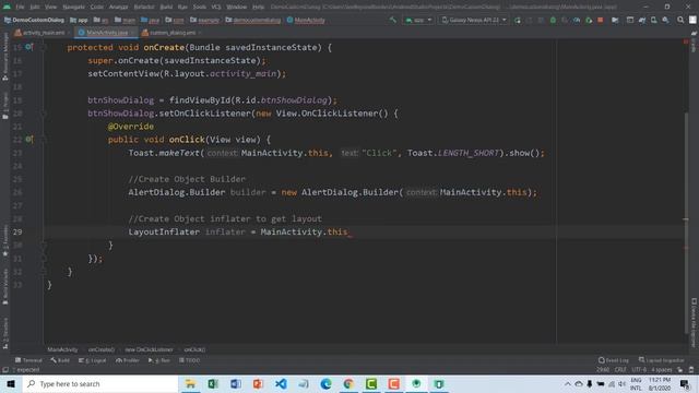22. Demo Custom AlertDialog in Android смотреть онлайн