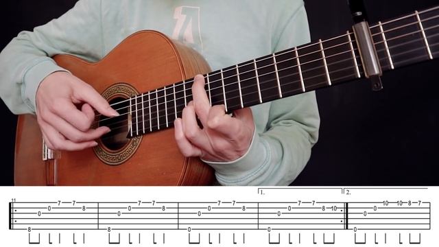Mr.Kitty - After Dark | Simple and beautiful melody for guitar + TABS смотреть онлайн