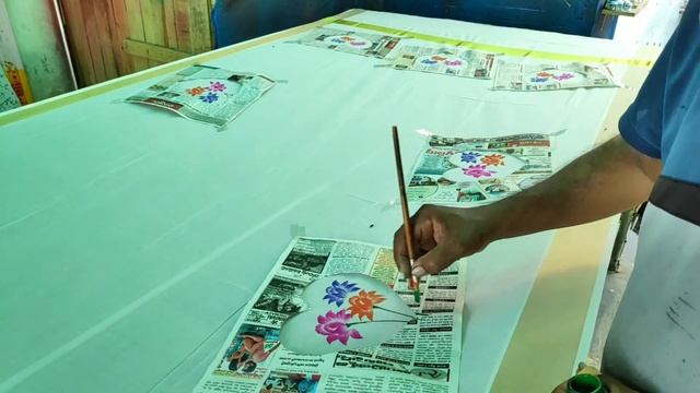 Heart Shape Love Tree For Wedding Valentines Day fabric painting Design on saree, Heart Shape paint смотреть онлайн