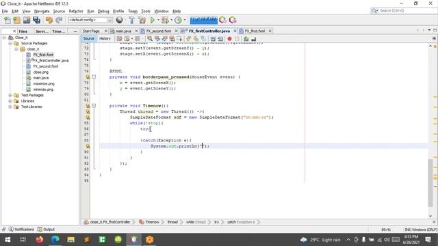 JavaFX Tutorial: Show current time in Java application смотреть онлайн