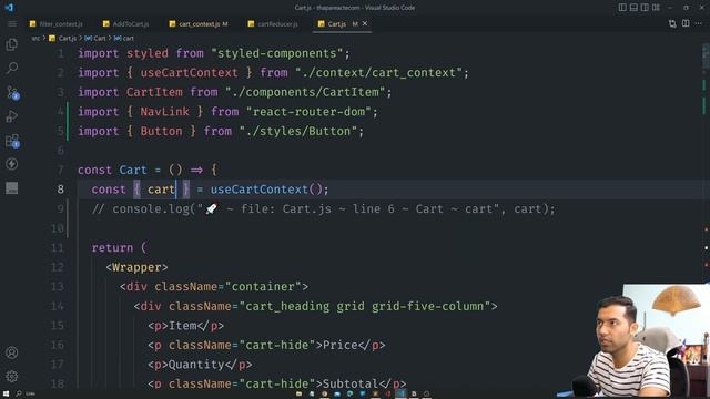 React Ecommerce Website #49: Continue Shopping and Clear Cart Button in Add to Cart ? смотреть онлайн