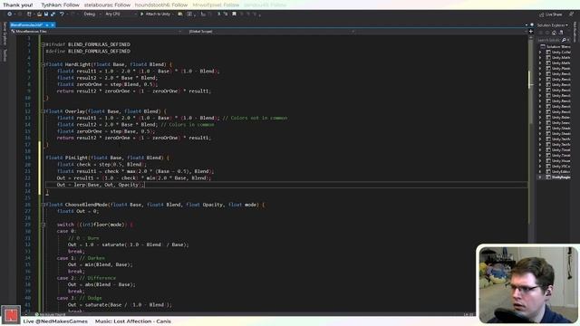 Blend Modes and Rainbow Rings! Preparing Blend Node Showcase Video | Unity Game Dev Livestream смотреть онлайн