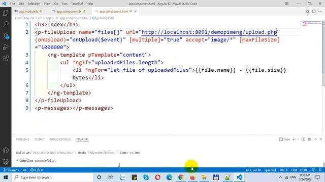 Angular 13 Upload File With PrimeNG and PHP Back-End смотреть онлайн