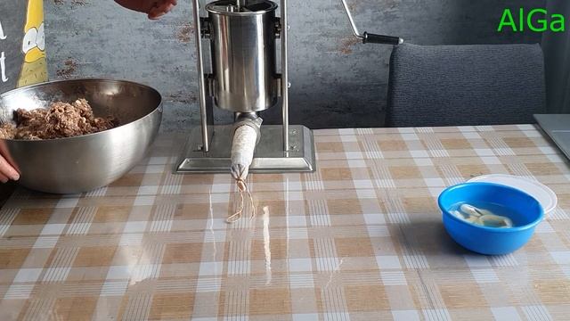 Салями по стариному немецкому рецепту.Сыровяленая салями.Сыровял.В магазине такую колбасу не купишь