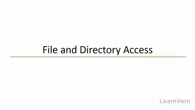 Assignment File Directory Access - Learn for Free on LearnVern смотреть онлайн