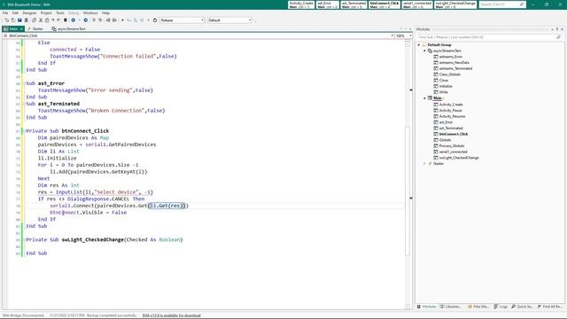 B4A Bluetooth to Arduino смотреть онлайн
