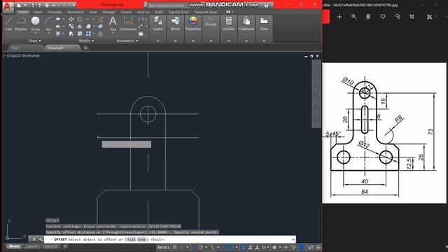 AutoCAD ÖRNEK ÇİZİMLER #PART 3 #AutoCAD #MAKİNA #TEKNİKRESİM смотреть онлайн