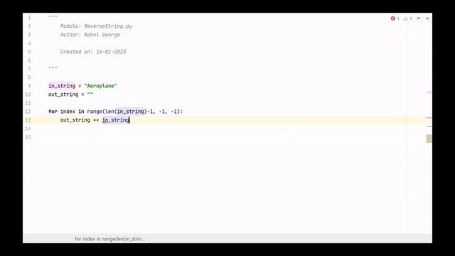 Reverse String - with and without for loop | Python Interview Questions смотреть онлайн