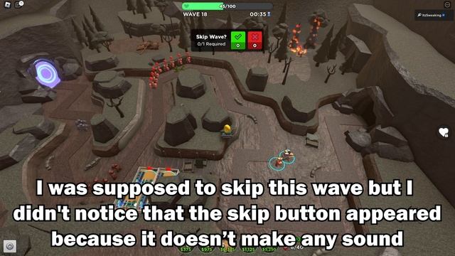 Below Pls Add Back The Skip Button Sound! (Tower Defense Simulator) | Roblox смотреть онлайн