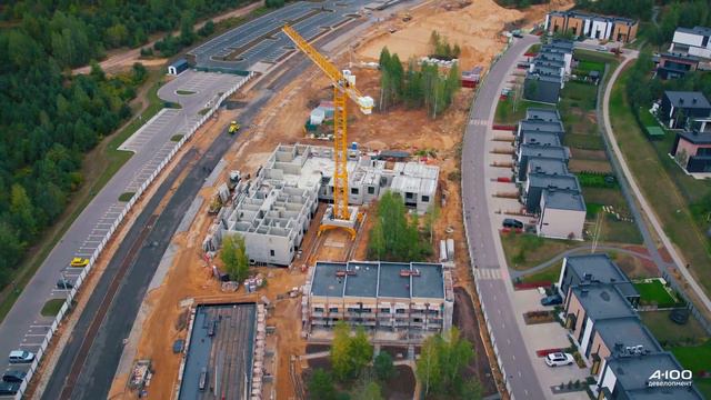 Ход строительства жилого комплекса "Зеленая гавань" сентябрь 2022 смотреть онлайн