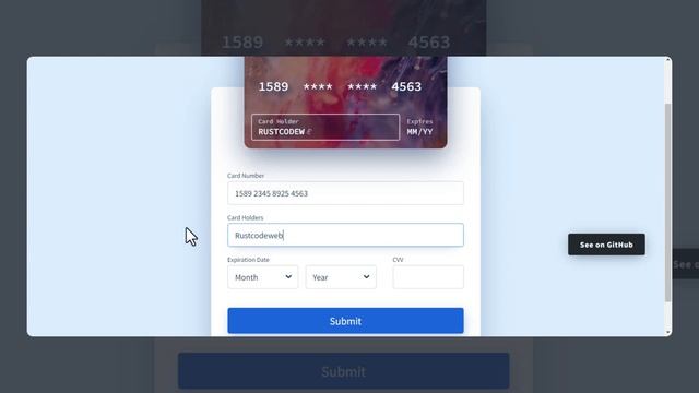 Credit Card Form Design With VueJs смотреть онлайн