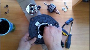 Электродвигатель печки Нивы Шевроле.