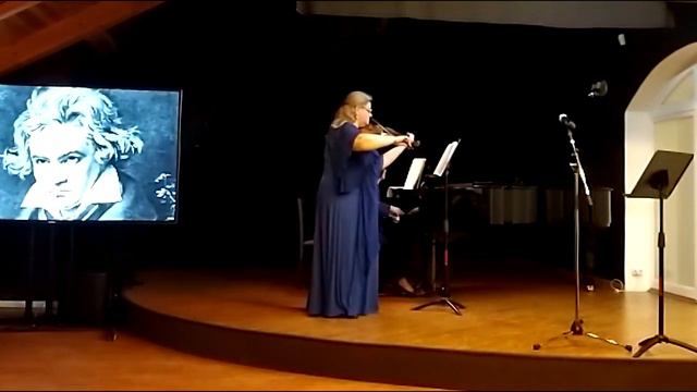 Л.в. Бетховен. Соната №5 для скрипки и фортепиано. Исполняют Мария Прокопьева и Изабелла Батова. смотреть онлайн