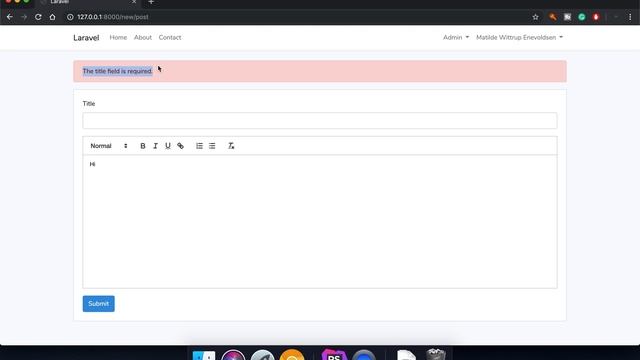 #Laravel: How to build a blog part 11 | Validate post and flash errors смотреть онлайн