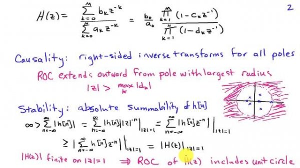 Stability and Causality of LTI Systems Described by Difference Equations