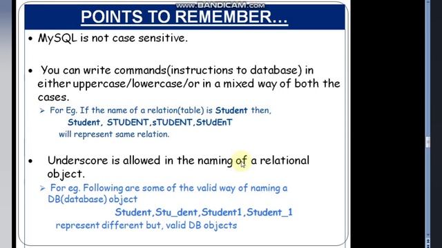 DBMS CONCEPTS PART3- MySQL Basic elements смотреть онлайн