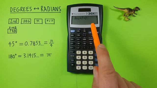 How to convert between Degrees and Radians on the TI-30X IIS Calculator смотреть онлайн