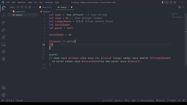 Belajar Dasar Pemrograman Javascript 1 Jam смотреть онлайн