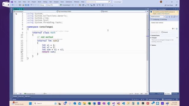 Working with branches (3 of 5) | Getting started with GitHub смотреть онлайн