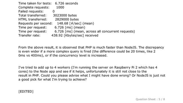 MySQL : NodeJS much slower than PHP? смотреть онлайн