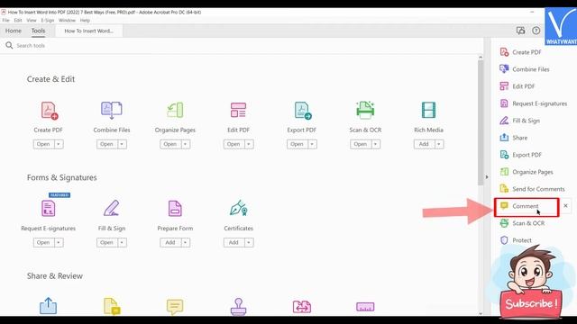 How to Insert Word into PDF Offline using Adobe Acrobat DC Pro смотреть онлайн