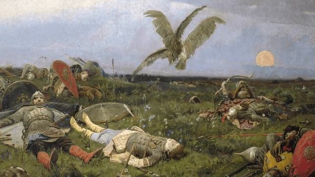 После побоища Игоря Святославича с половцами, Васнецов ОБЗОРЫ КАРТИН смотреть онлайн