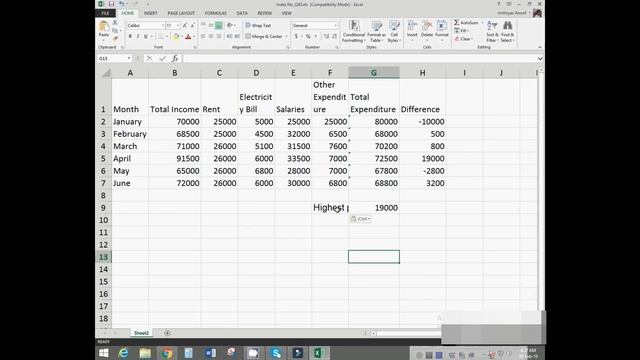 GIT Online Exam 2018 Model Paper 1 Spreadsheet Tamil смотреть онлайн